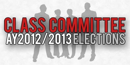 Class Committee AY2012/2013 Elections